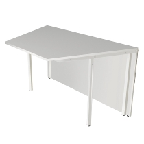 Kerkmann Empfangstheke Atlantis 3 (BxT) 3700x2450mm - 1x 3302, 1x 3300, 1x 3295, 1x 3296 Weiß/Nussbaum