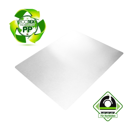 EcoTEX revolutionmat Polypropylen anti-rutsch für polierte Hartböden 73x117cm rechteckig milchig-transparent