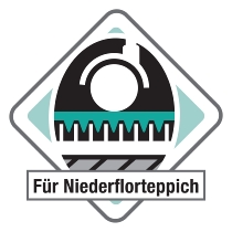 EcoTEX revolutionmat Polypropylen für niederflorige Teppichböden 73x117cm rechteckig milchig-transparent