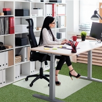 EcoTEX revolutionmat Polypropylen für niederflorige Teppichböden 73x117cm rechteckig milchig-transparent