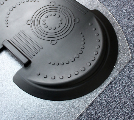 Floortex AFS-TEX 5000s2s Set aus Anti-Ermüdungsmatte u. Bodenschutzmatte für Teppichböden