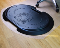 Floortex AFS-TEX 5000s2s Set aus Anti-Ermüdungsmatte u. Bodenschutzmatte für Hartböden