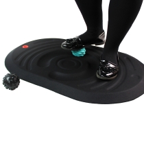 Floortex AFS-TEX Plattform für aktives Stehen FCA2032PBK 50x80cm mit 2 Massagebällen konturiert