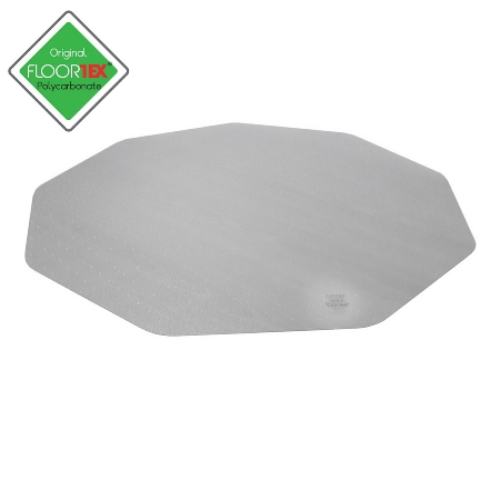 ClearTEX 9mat Bodenschutzmatte Polycarbonat 9-eckig 96x98cm für Teppichböden transparent 
