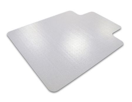 ClearTEX advantagemat Phthalatfreie Vinyl Bodenschutzmatte niederflorige Teppichböden mit Lippe 120x90cm transparent