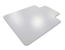 ClearTEX advantagemat Phthalatfreie Vinyl Bodenschutzmatte niederflorige Teppichböden mit Lippe 120x90cm transparent