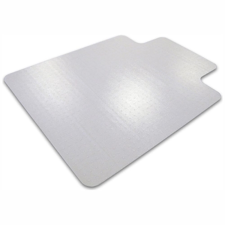 ClearTEX advantagemat Phthalatfreie Vinyl Bodenschutzmatte niederflorige Teppichböden mit Lippe 120x90cm transparent