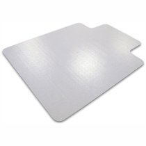 ClearTEX advantagemat Phthalatfreie Vinyl Bodenschutzmatte niederflorige Teppichböden mit Lippe 120x90cm transparent