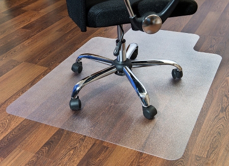 ClearTEX ultimat Polycarbonat Bodenschutzmatte nieder-/mittelflorige Teppiche mit Lippe 119x89cm transparent