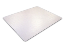FloorTEX valuematPLUS Polycarbonat Bodenschutzmatte niederflorige Teppichböden rechteckig 120x90cm transparent