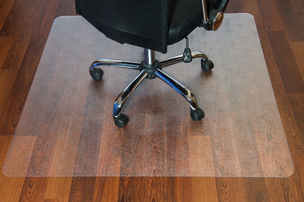 FloorTEX valuemat Plus Polycarbonat Bodenschutzmatte für Hartböden  rechteckig 120x150cm Polycarbonat transparent