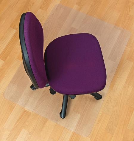 FloorTEX valuematPLUS Polycarbonat Bodenschutzmatte niederflorige Teppichböden rechteckig 120x90cm transparent