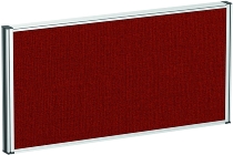 Geramöbel Akustik-Tischtrennwand PRO SWS410804 (BxTxH) 800x41x400mm Rot