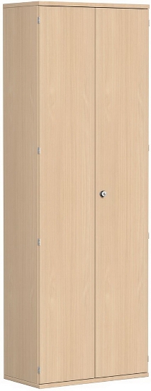 Geramöbel Garderobenschrank Pro 10AG608 abschließbar (BxTxH) 800x425x2304mm Lichtgrau/Lichtgrau