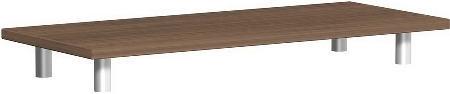 Geramöbel Aufsatzplatte Pro 10AS100 (BxTxH) 1000x425x111mm Onyx