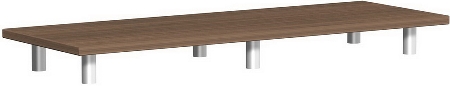 Geramöbel Aufsatzplatte Pro 10AS100 (BxTxH) 1000x425x111mm Onyx