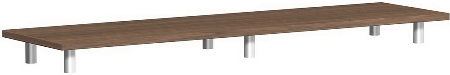 Geramöbel Aufsatzplatte Pro 10AS100 (BxTxH) 1000x425x111mm Onyx