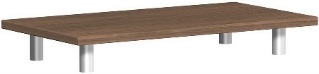 Geramöbel Aufsatzplatte Pro 10AS100 (BxTxH) 1000x425x111mm Onyx