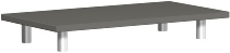 Geramöbel Aufsatzplatte Pro 10AS100 (BxTxH) 1000x425x111mm Onyx
