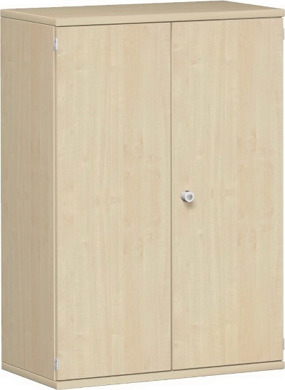 Geramöbel Flügeltürenschrank Pro 3OH 10D308 abschließbar (BxTxH) 800x425x1152mm Weiß/Weiß