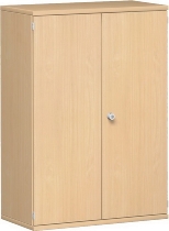 Geramöbel Flügeltürenschrank Pro 3OH 10D308 abschließbar (BxTxH) 800x425x1152mm Weiß/Weiß