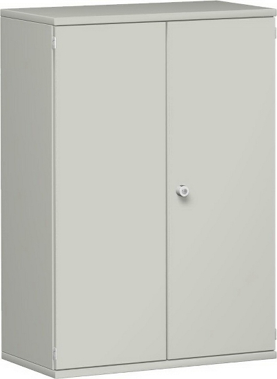 Geramöbel Flügeltürenschrank Pro 3OH 10D308 abschließbar (BxTxH) 800x425x1152mm Weiß/Weiß