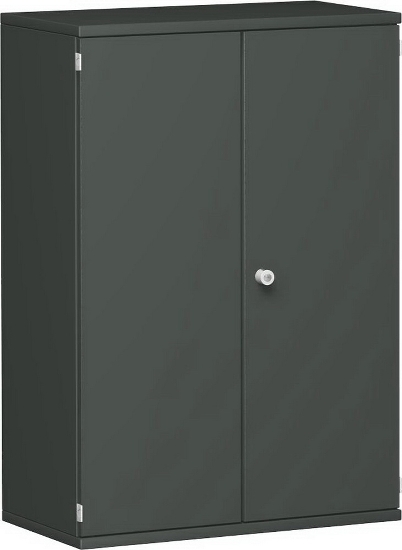 Geramöbel Flügeltürenschrank Pro 3OH 10D308 abschließbar (BxTxH) 800x425x1152mm Weiß/Weiß