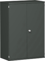 Geramöbel Flügeltürenschrank Pro 3OH 10D308 abschließbar (BxTxH) 800x425x1152mm Weiß/Weiß