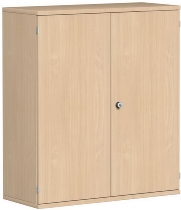 Geramöbel Flügeltürenschrank Pro 3OH 10D308 abschließbar (BxTxH) 800x425x1152mm Weiß/Weiß