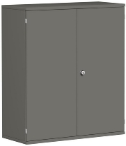 Geramöbel Flügeltürenschrank Pro 3OH 10D308 abschließbar (BxTxH) 800x425x1152mm Weiß/Weiß
