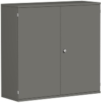 Geramöbel Flügeltürenschrank Pro 3OH 10D308 abschließbar (BxTxH) 800x425x1152mm Weiß/Weiß