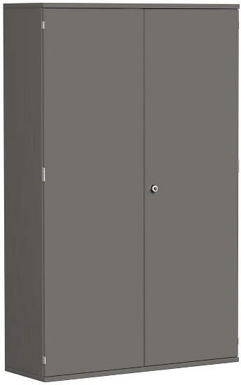 Geramöbel Flügeltürenschrank Pro 5OH 10D512 abschließbar (BxTxH) 1200x425x1920mm Onyx/Onyx