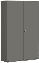 Geramöbel Flügeltürenschrank Pro 5OH 10D512 abschließbar (BxTxH) 1200x425x1920mm Onyx/Onyx