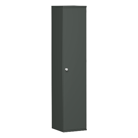 Flügeltürenschrank, 3 Dekor-Einlegeböden, abschließbar, Schloss rechts, 600x425x1536, Onyx/Onyx