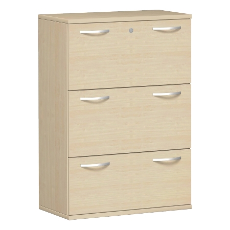 Geramöbel Hängeregistraturschrank Pro 10HR310 2-bahnig 3 Schübe (BxTxH) 1000x425x1152mm Ahorn/Ahorn