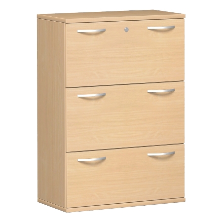 Geramöbel Hängeregistraturschrank Pro 10HR310 2-bahnig 3 Schübe (BxTxH) 1000x425x1152mm Ahorn/Ahorn
