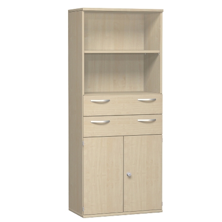 Geramöbel Modulschrank Pro 10M51016 Kombischrank 5OH (BxTxH) 1000x425x1920mm Weiß/Weiß
