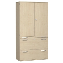 Geramöbel Modulschrank Pro 10M51022 Kombischrank 5OH (BxTxH) 1000x425x1920mm Ahorn/Ahorn