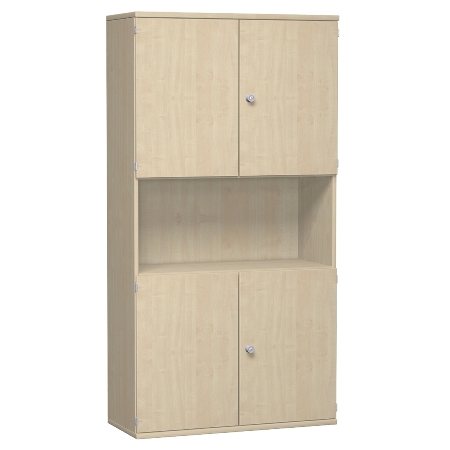 Geramöbel Modulschrank Serie Pro 5/6OH oben+unten Türen Regalfach mitte