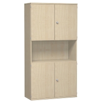 Geramöbel Modulschrank Serie Pro 5/6OH oben+unten Türen Regalfach mitte