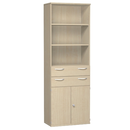 Geramöbel Modulschrank Pro 10M51016 Kombischrank 5OH (BxTxH) 1000x425x1920mm Weiß/Weiß