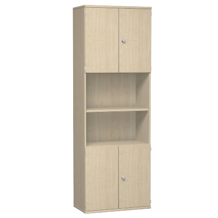Geramöbel Modulschrank Serie Pro 5/6OH oben+unten Türen Regalfach mitte