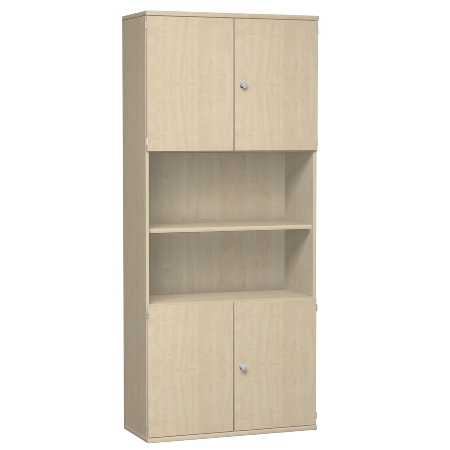 Geramöbel Modulschrank Serie Pro 5/6OH oben+unten Türen Regalfach mitte