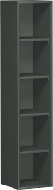 Geramöbel Regal 5OH Serie Pro 10R504 mit 4 Einlegeböden (BxTxH) 400x425x1920mm Ahorn