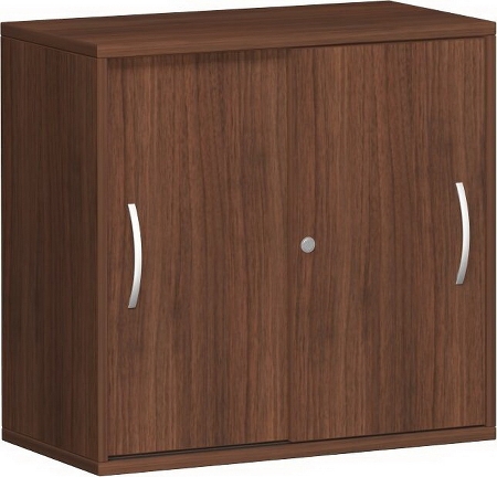 Geramöbel Schiebetürenschrank 2OH Serie Pro 10S212 mit 2 Böden (BxTxH) 1200x425x768mm Ahorn/Ahorn