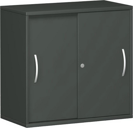 Geramöbel Schiebetürenschrank 2OH Serie Pro 10S212 mit 2 Böden (BxTxH) 1200x425x768mm Ahorn/Ahorn