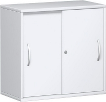 Geramöbel Schiebetürenschrank 2OH Serie Pro 10S212 mit 2 Böden (BxTxH) 1200x425x768mm Ahorn/Ahorn