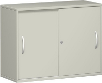 Geramöbel Schiebetürenschrank 2OH Serie Pro 10S212 mit 2 Böden (BxTxH) 1200x425x768mm Ahorn/Ahorn