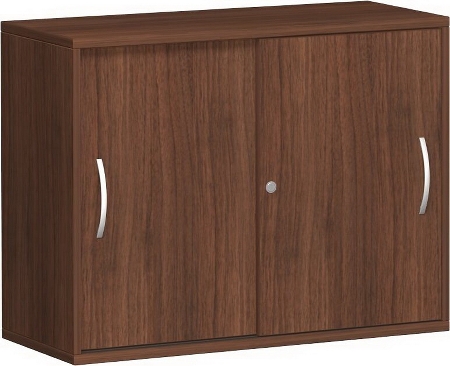 Geramöbel Schiebetürenschrank 2OH Serie Pro 10S212 mit 2 Böden (BxTxH) 1200x425x768mm Ahorn/Ahorn