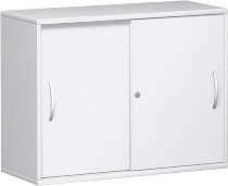Geramöbel Schiebetürenschrank 2OH Serie Pro 10S212 mit 2 Böden (BxTxH) 1200x425x768mm Ahorn/Ahorn